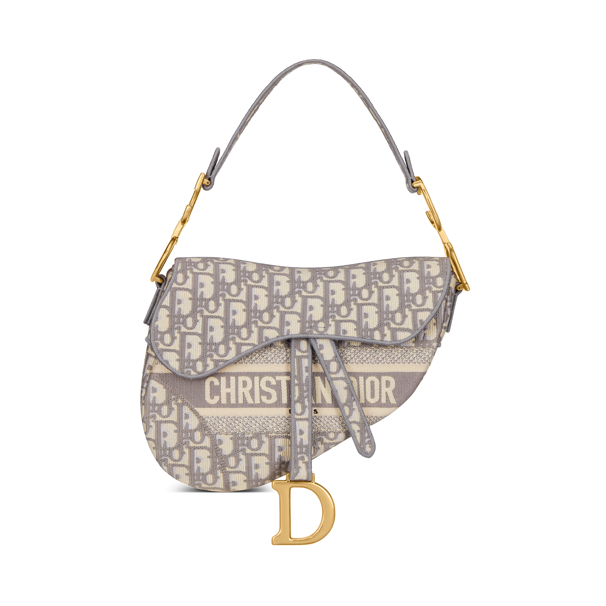 Dior Saddle Bag Dior Oblique Embroidery Blue