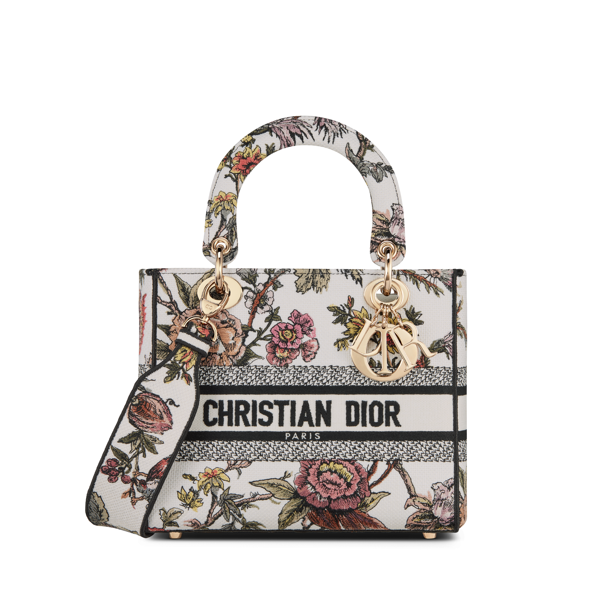 Christian Dior Leather Three Bag Charms Set Multicolor