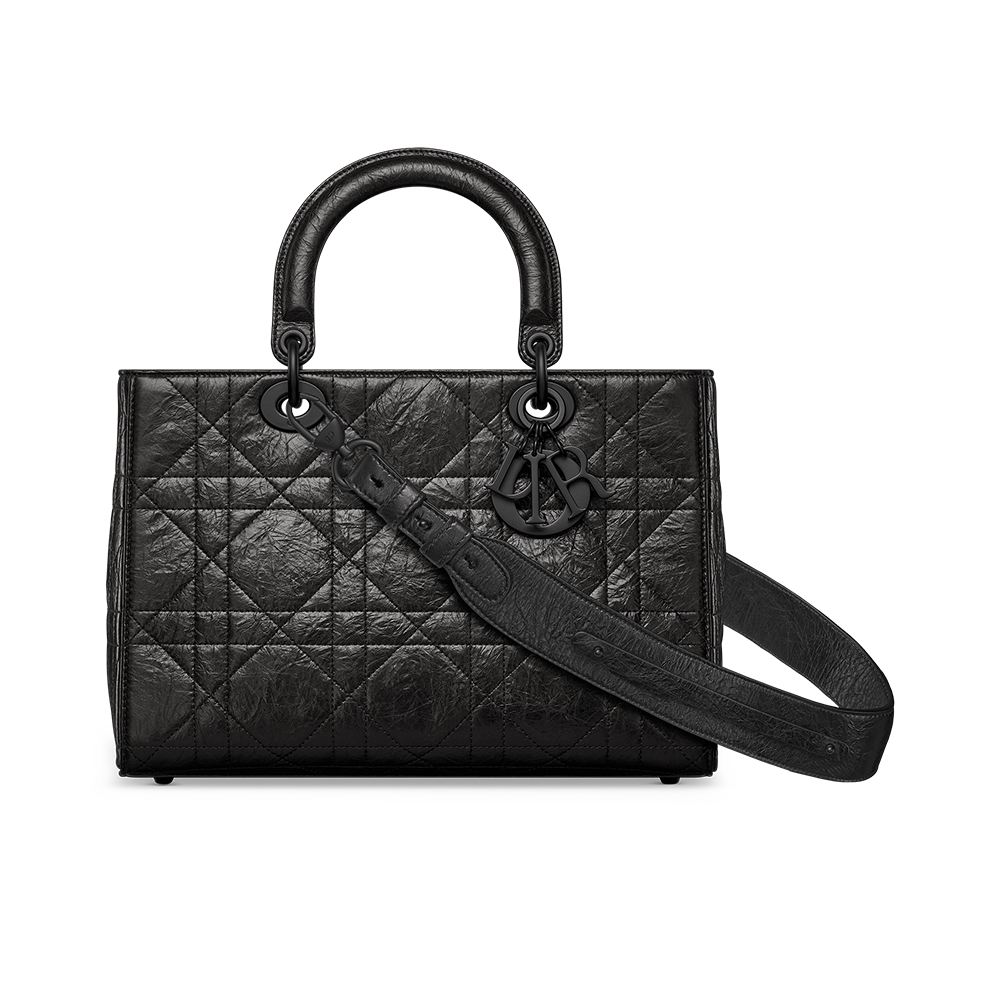 Dior lady discount bag black