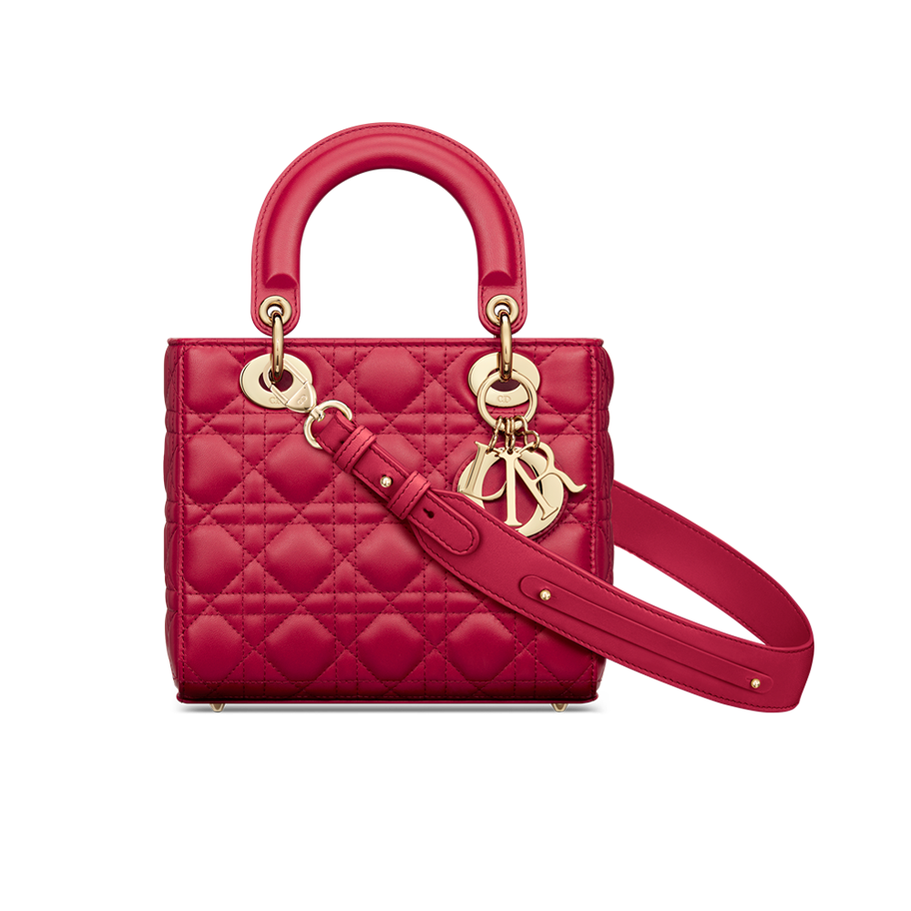 Lady dior 2025 red lambskin