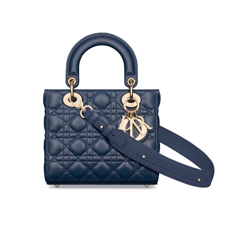 Lady dior bag navy blue new arrivals