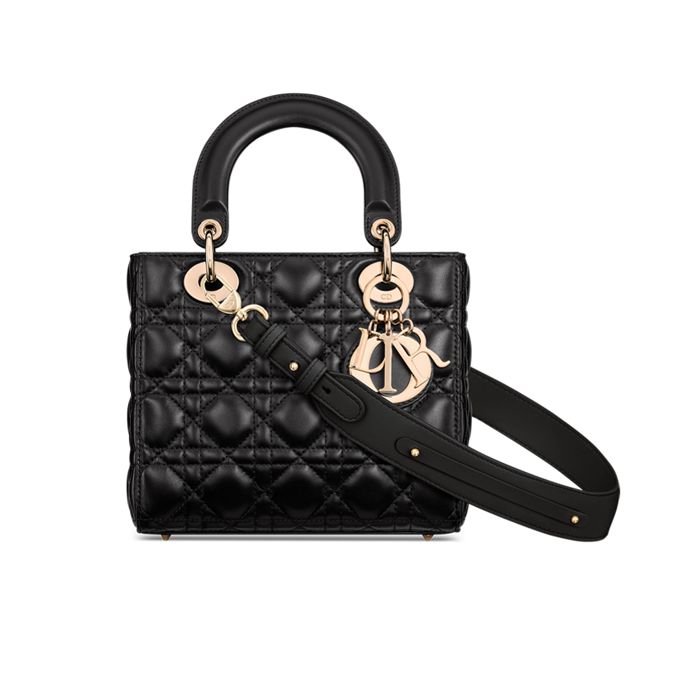 Small Lady Dior My ABCDior Bag Black Cannage Lambskin DIOR