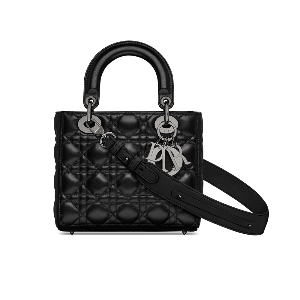 Small Lady Dior My ABCDior Bag Black Cannage Lambskin DIOR