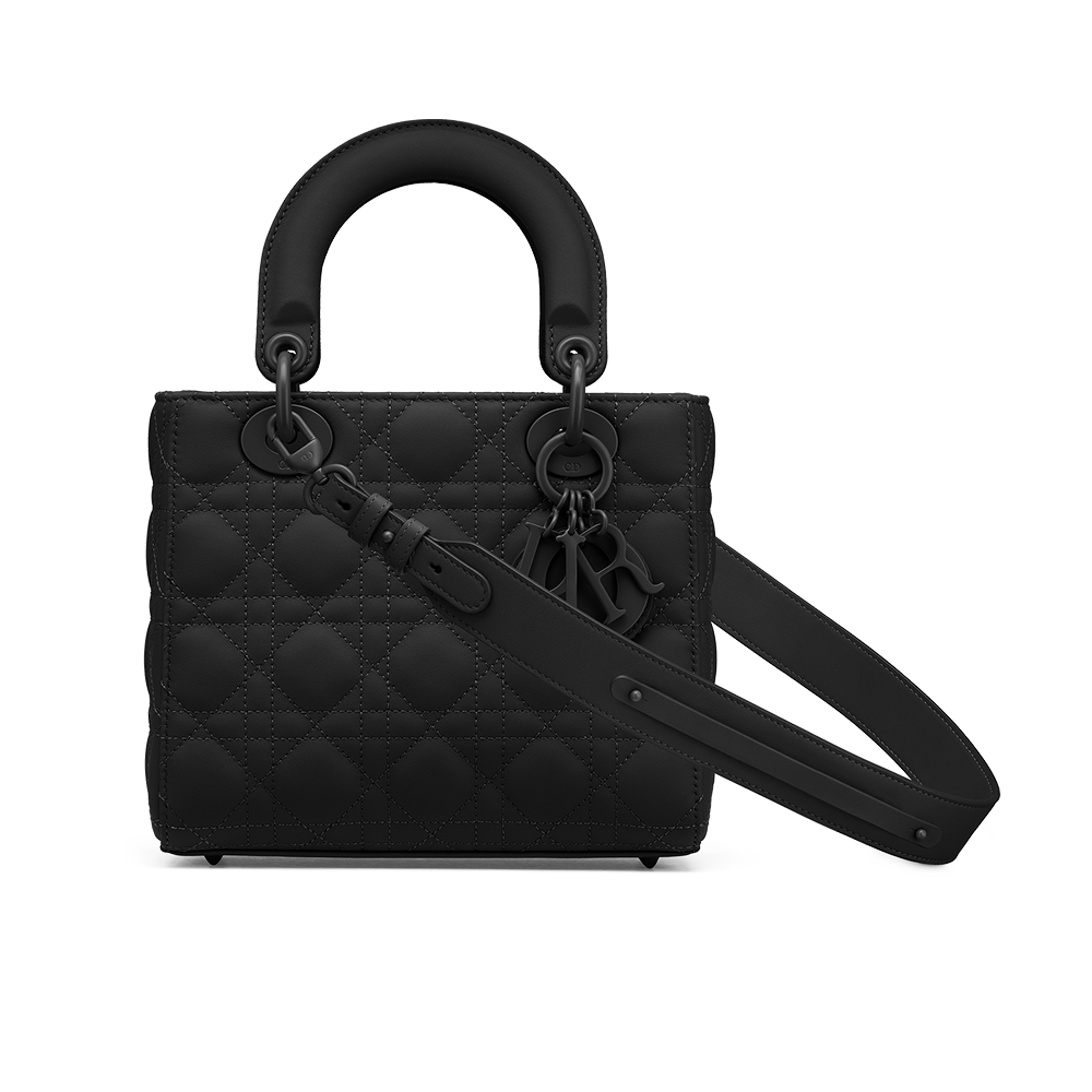 Kleine Lady Dior My ABCDior tas Zwart ultramat kalfsleer met